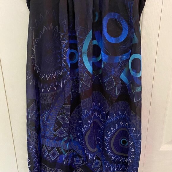 Desigual Women's Nargery Carlin Flowy Circle Print Dress Size EU 40/US Medium - Picture 4 of 8